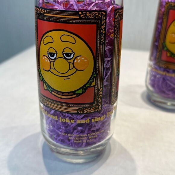 Vtg Burger King Glassware Drinking Glasses 1979 Collector’s Series Made in USA - Picture 6 of 11